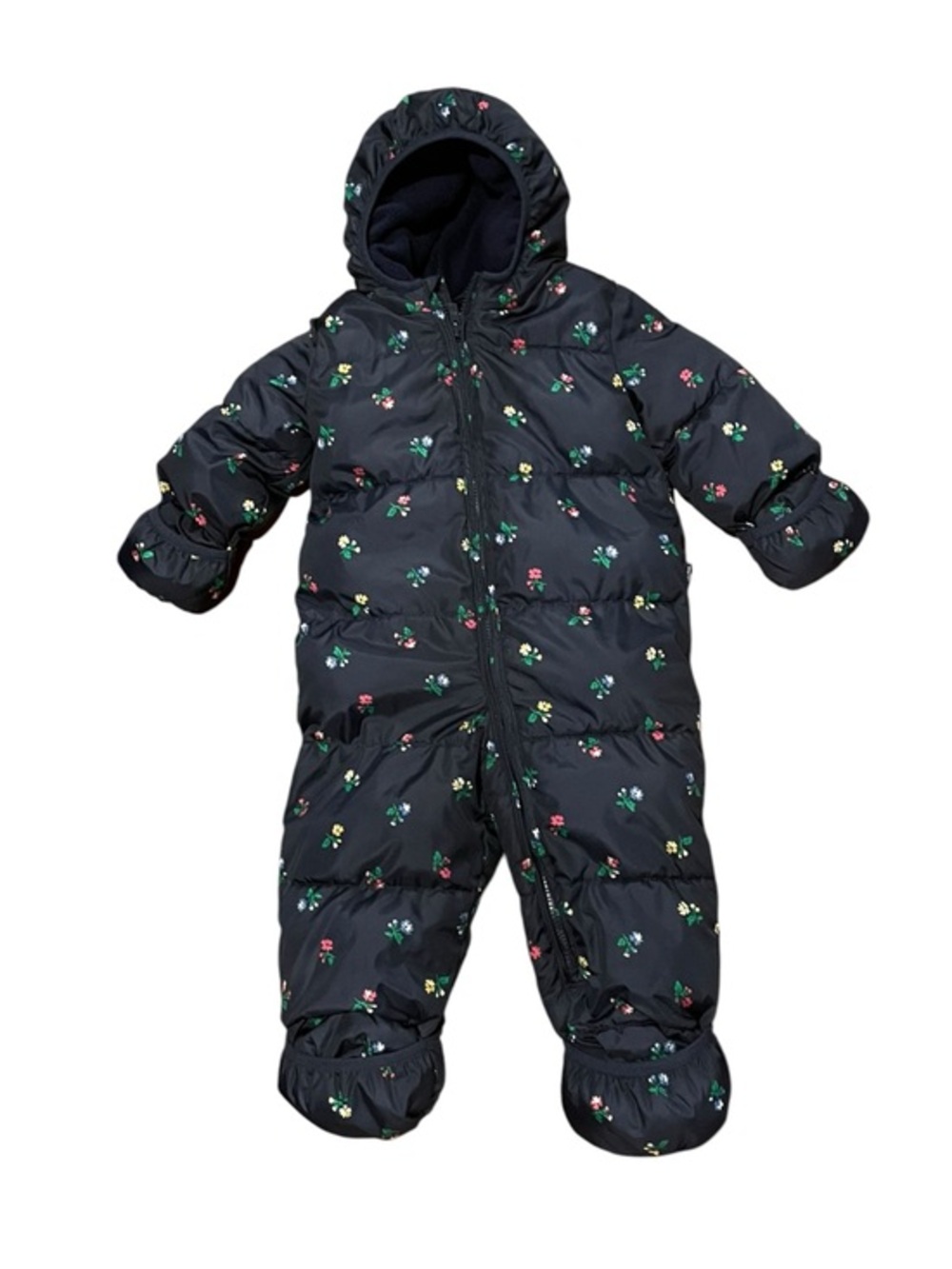 18 - 24 Month Bunting Baby Gap Girls Winter Jacket Toddler Blue Flowers Coat